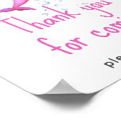 Nautisch baby shower - Bedankt voor uw komst Poster (Hoek)