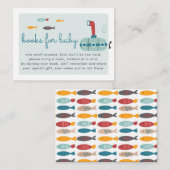 Nautisch Baby shower Book Request Enclosure Kaart (Voorkant / Achterkant)