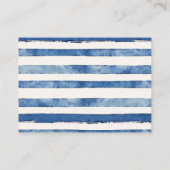 Nautisch Baby shower Boy Navy Blue Diaper Raffle Informatiekaartje (Achterkant)