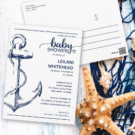 Nautisch Baby shower Briefkaart