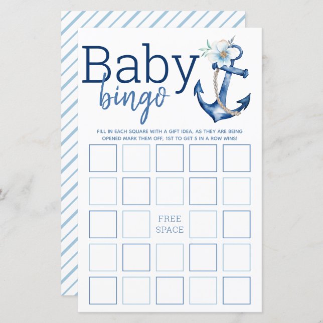 Nautisch Baby shower Dank u Labels | Blue Waterco