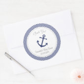 Nautisch Baby shower Dank u Sticker (Envelop)