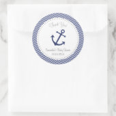 Nautisch Baby shower Dank u Sticker (Tas)
