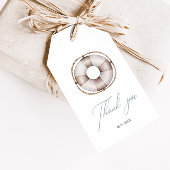 Nautisch Baby shower Dank u wel Cadeaulabel