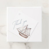 Nautisch Baby shower Dank u wel voor cadeautjes La Bedankjes Labels (In situ)