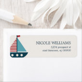 Nautisch Baby shower Etiket (Insitu)