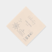 Nautisch Baby shower Folie Servetten (Rechts)