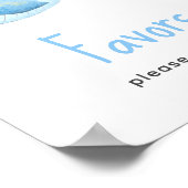 Nautisch baby shower - gunsten, neem er een poster (Hoek)