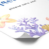 Nautisch baby shower - gunsten, neem er een poster (Hoek)