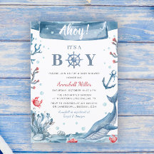 Nautisch Baby shower Het is een jongen