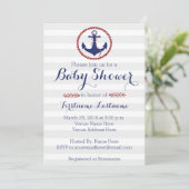 Nautisch Baby shower Kaart (Staand voorkant)