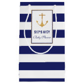 Nautisch Baby shower Klein Cadeauzakje (Voorkant)