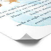 Nautisch Baby shower "Late Night Diapers"-teken Poster (Hoek)