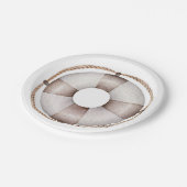 Nautisch Baby shower Lifesaver Papieren Bordje (Gekanteld)