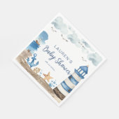 Nautisch Baby shower Napkins Servet (Hoek)