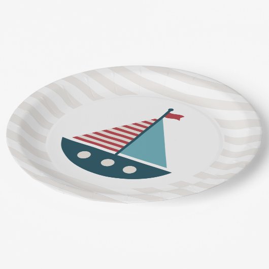 Nautisch Baby shower Papieren Bordje (Gekanteld)