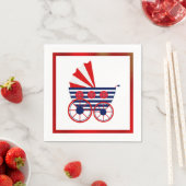 Nautisch Baby shower Papieren servet (Insitu)