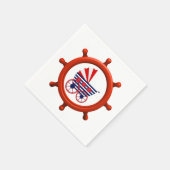 Nautisch Baby shower Papieren servet (Hoek)