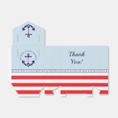 Nautisch Baby shower Patriottisch Anker Dank u Bedankdoosjes (Uitgevouwen)