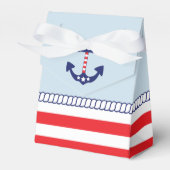 Nautisch Baby shower Patriottisch Anker Dank u Bedankdoosjes (Voorkant Zijde)