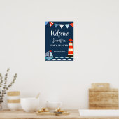 Nautisch Baby shower Poster, welkomstbord, feest Poster (Keuken)