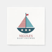 Nautisch Baby shower Servetten (Voorkant)
