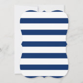 Nautisch Baby shower Uitnodiging, Roze Blauw Meisj Kaart (Achterkant)