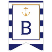 Nautisch Baby shower Vlaggetjes (Derde vlag)