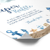 Nautisch Baby shower voor luierspoelen Poster (Hoek)