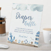 Nautisch Baby shower voor luierspoelen Reclamebord Met Voetstuk (Insitu)