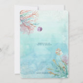 Nautisch Baby shower voor walvissen Kaart (Achterkant)