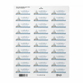 Nautisch Babyfeestje Etiket (Full Sheet)