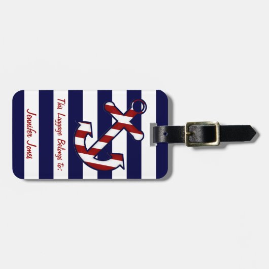 Nautisch Bagagelabel (Voorkant horizontaal)