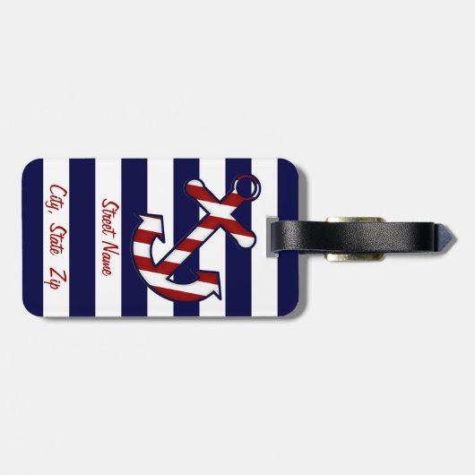 Nautisch Bagagelabel (Achterkant horizontaal)