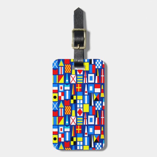 Nautisch Bagagelabel - SRF (Voorkant verticaal)