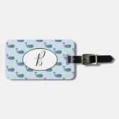 nautisch Bagagelabel voor de blauwe vinvis (Voorkant horizontaal)