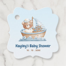 Nautisch Beer Favoriet Tags - Boy Baby shower Bedankjes Labels
