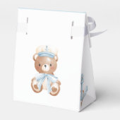 Nautisch Beer gunstbox (Boy Baby shower) Bedankdoosjes (Achterkant)