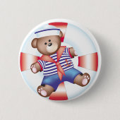 nautisch beer ronde button 5,7 cm (Voorkant)