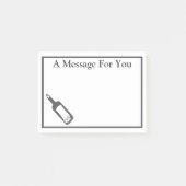 Nautisch bericht in een fles post-it® notes (Voorkant)