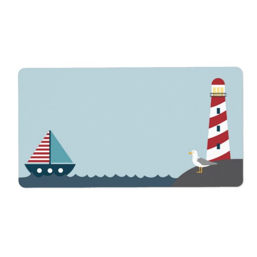 Nautisch blanco etiket (Voorkant)