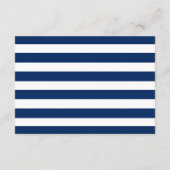 Nautisch Blauw Anker Bruiloft Details Invoegen Kaa Informatiekaartje (Achterkant)