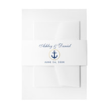 Nautisch Blauw Anker Bruiloft