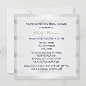 Nautisch Blauw Anker Silver Wt BG SQ Vrijgezellenf Kaart (Achterkant)