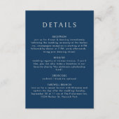 Nautisch Blauw Anker Stijlvolle Moderne Oceaan Bru Informatiekaartje (Voorkant)