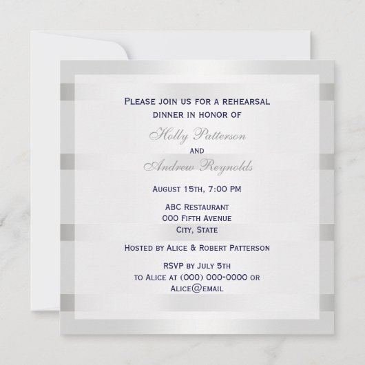 Nautisch Blauw Anker Zilver WT BG SQ Repetitie DIN Kaart (Achterkant)