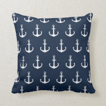 Nautisch blauw ankers