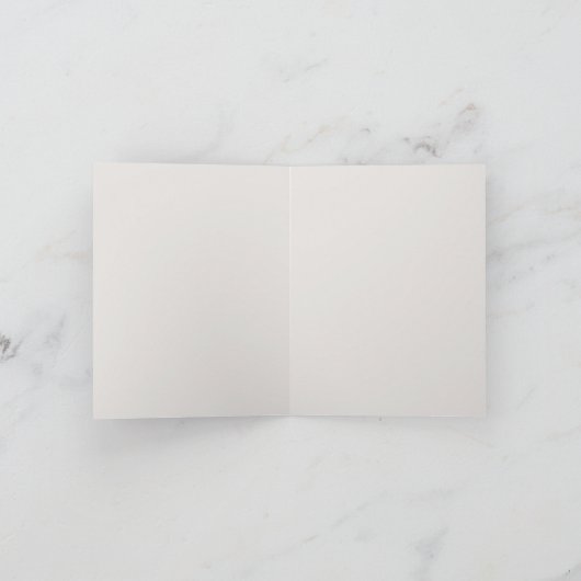 Nautisch blauw Baby Beer gepersonaliseerd Notitiekaartje (Binnen)