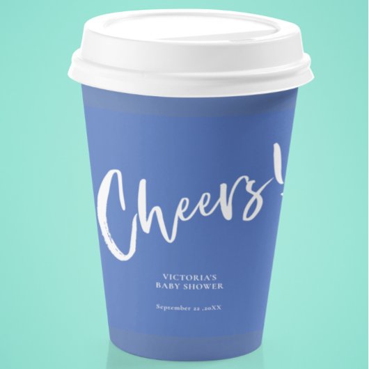 Nautisch Blauw Baby shower Papieren bekers