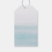 Nautisch Blauw bruiloft Dank u | elegante kust Cadeaulabel (Achterkant)